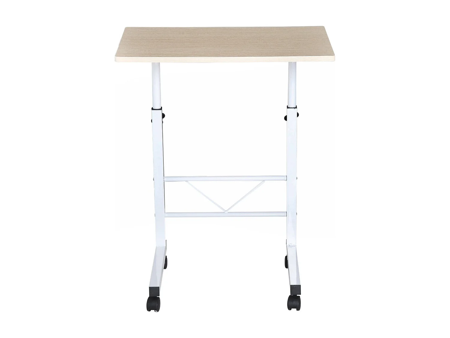 Mesa de ordenador blanco y madera 60x40x78 cm HOMCOM