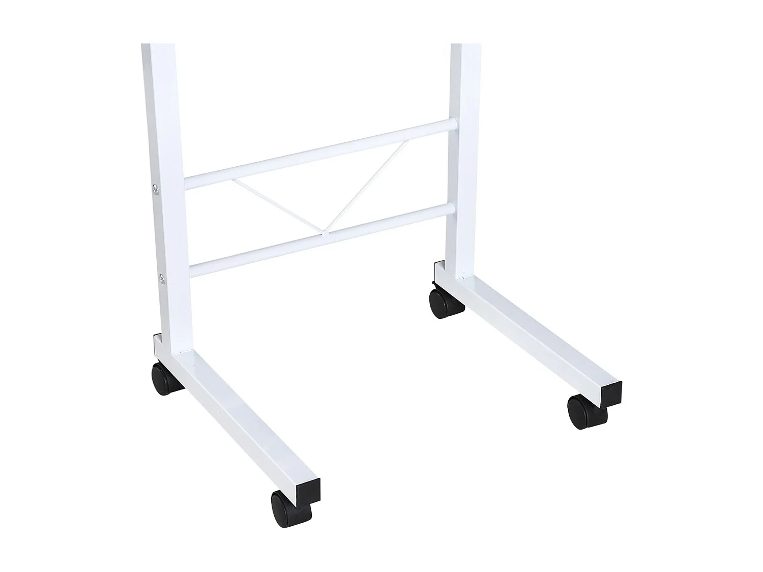 Mesa de ordenador blanco y madera 60x40x78 cm HOMCOM