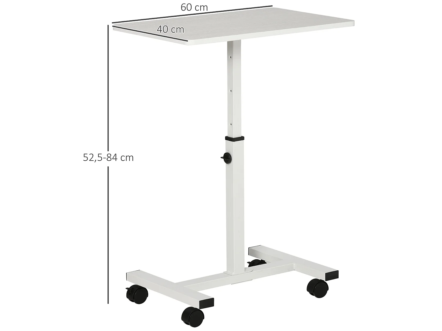 Mesa auxiliar blanco 60x40x84 cm HOMCOM