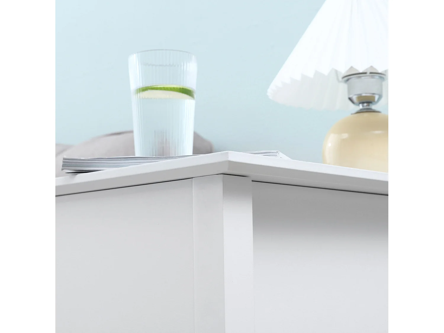 Mesa auxiliar blanco 60.5x32.5x70 cm HOMCOM