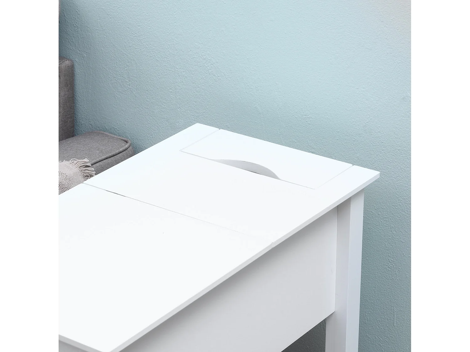 Mesa auxiliar blanco 60.5x32.5x70 cm HOMCOM