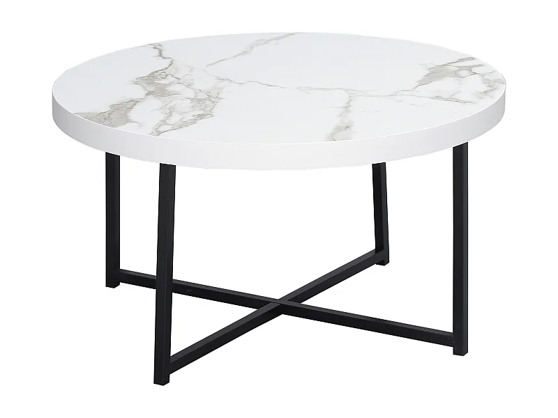 Mesa de centro blanco 80x80x45 cm HOMCOM
