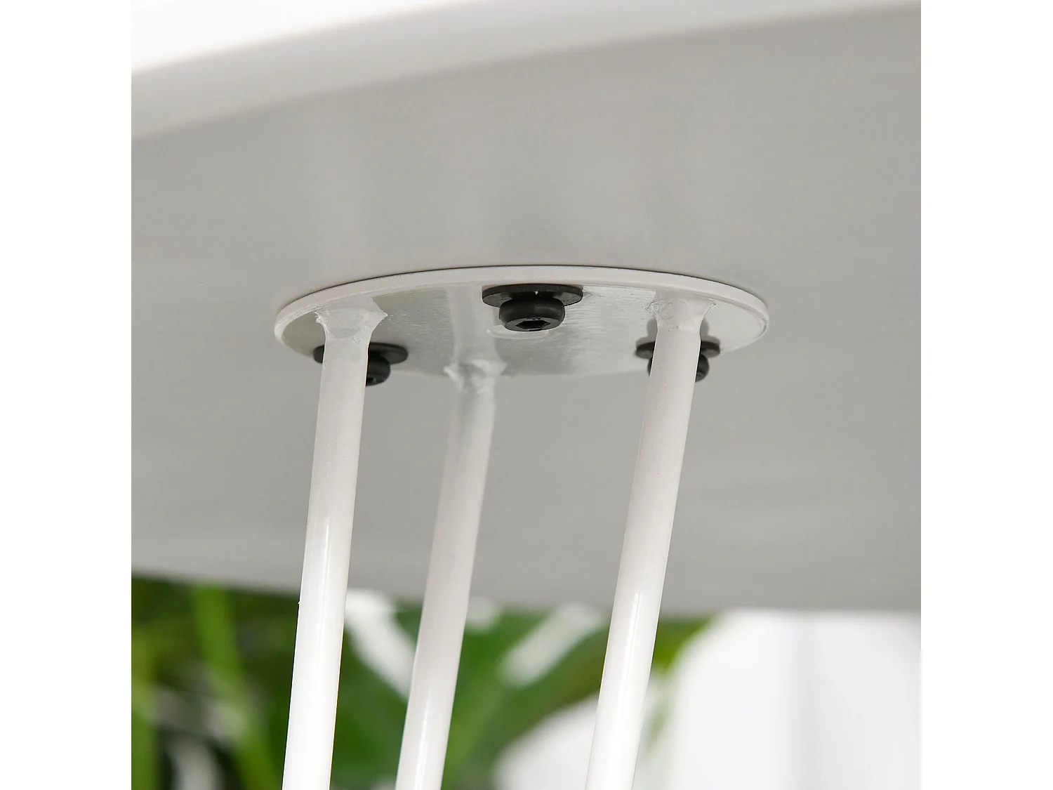 Mesa de comedor blanco ø70x75 cm HOMCOM