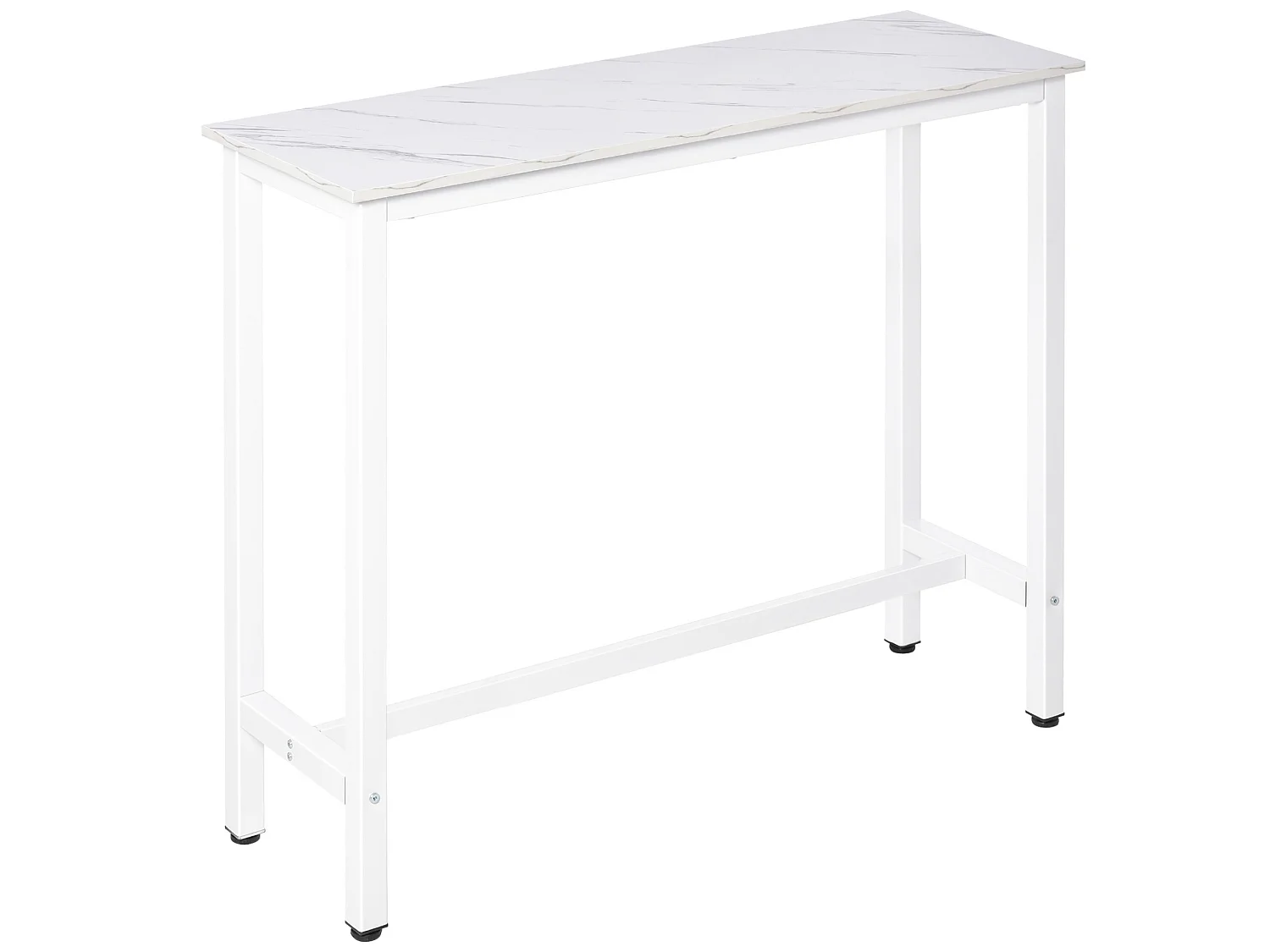 Mesa de bar blanco 120x40x100 cm HOMCOM