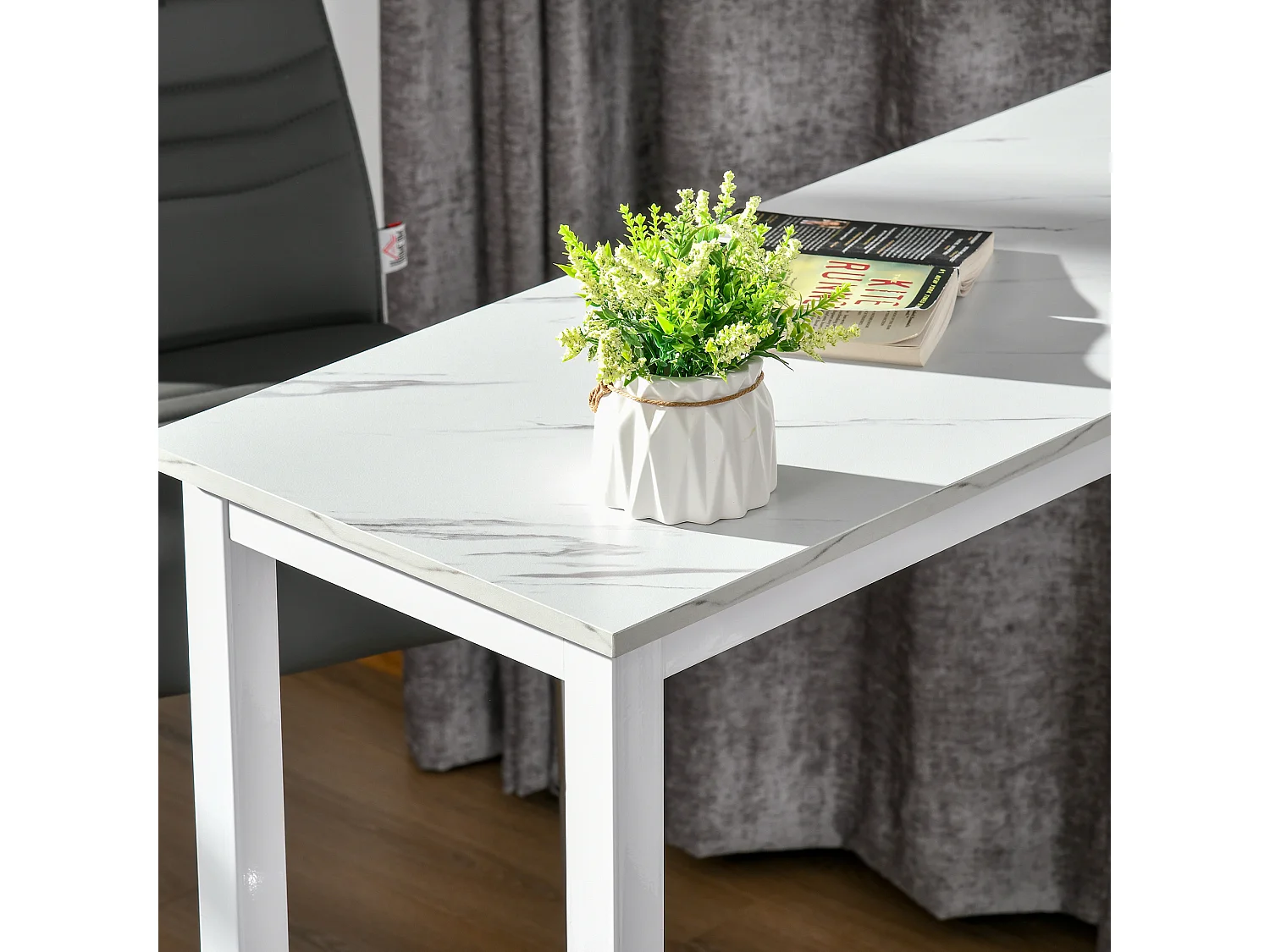 Mesa de bar blanco 120x40x100 cm HOMCOM