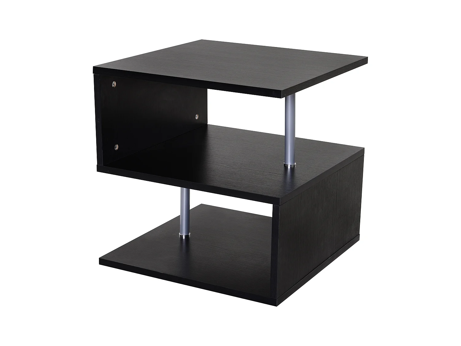 Mesa de centro negro 50x50x50 cm HOMCOM