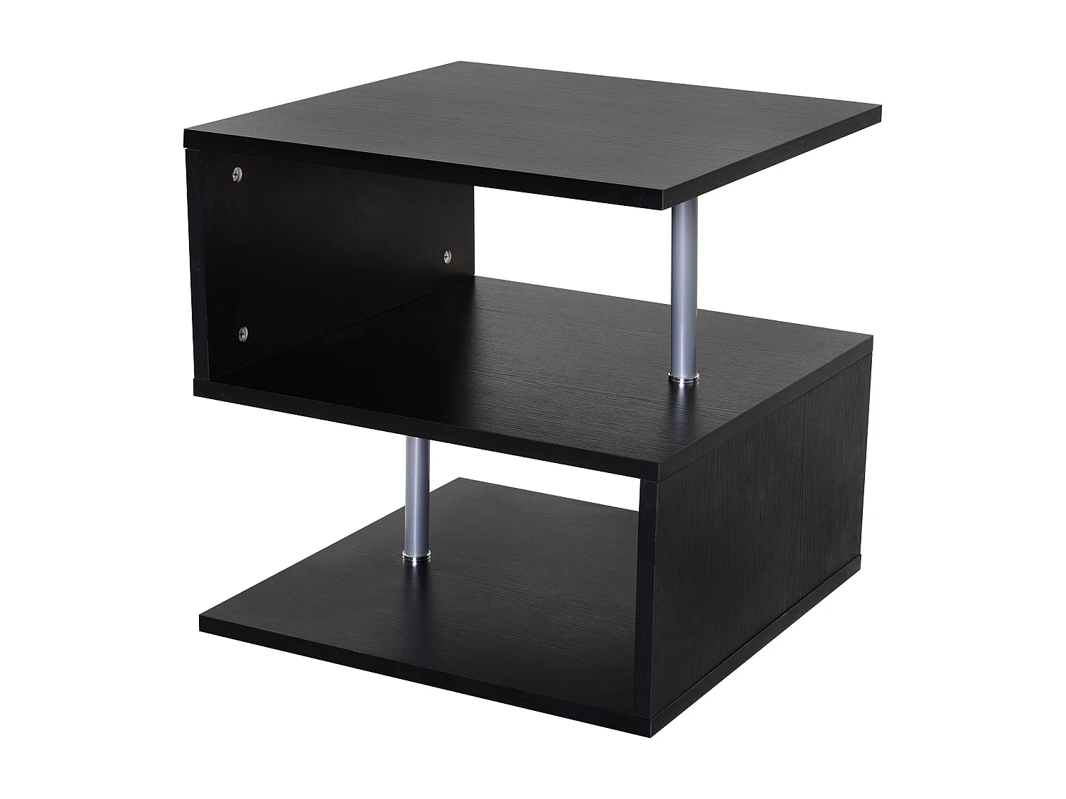 Mesa de centro negro 50x50x50 cm HOMCOM