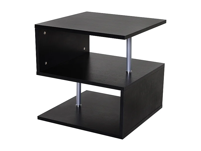 Mesa de centro negro 50x50x50 cm HOMCOM