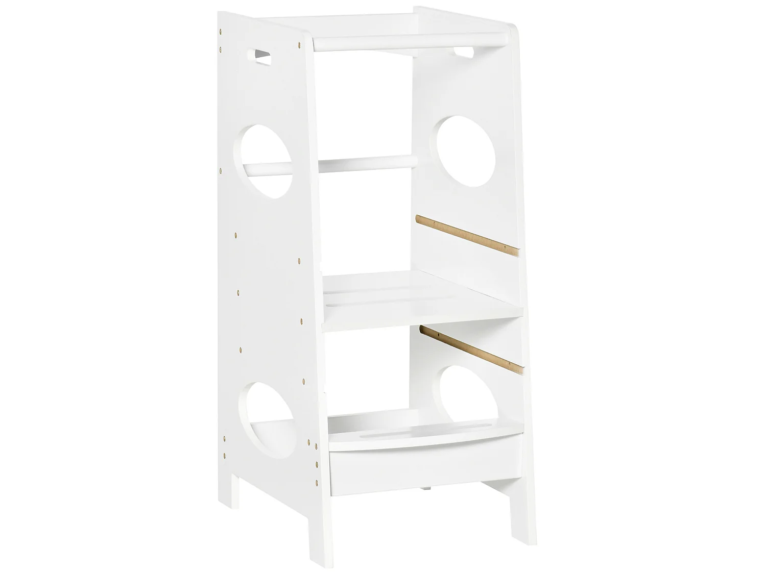 Torre de aprendizaje para niños blanco 40x50x90 cm HOMCOM