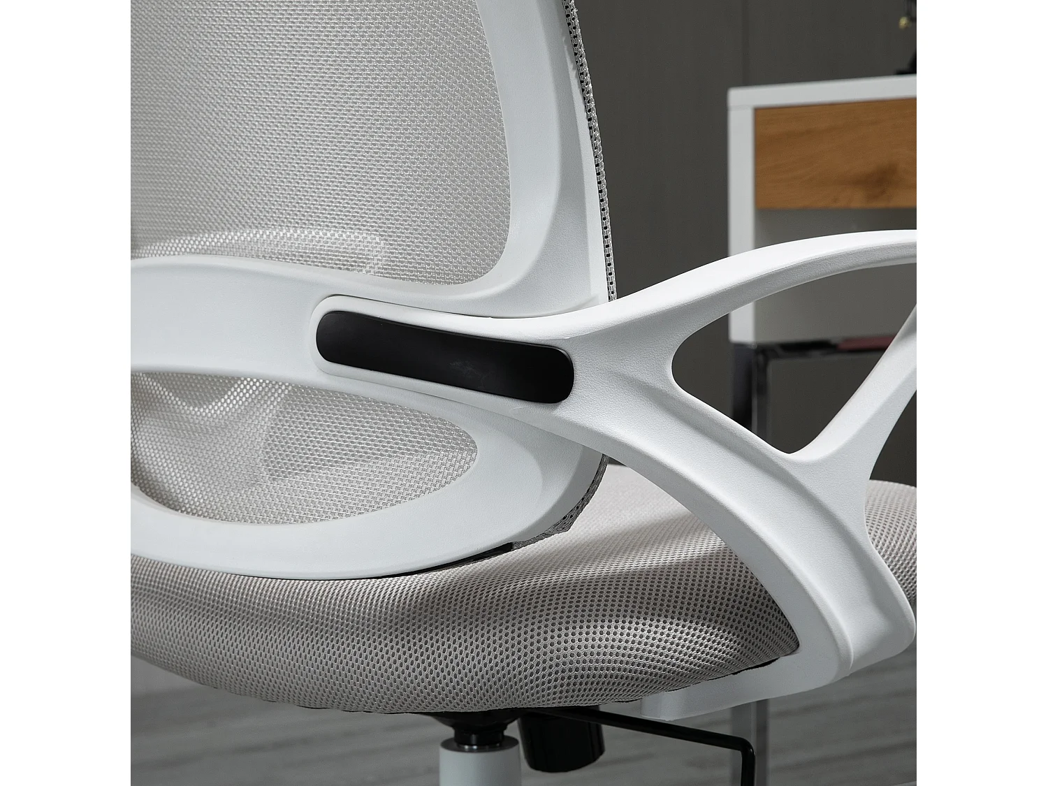 Silla de oficina gris 61x61x99 cm Vinsetto