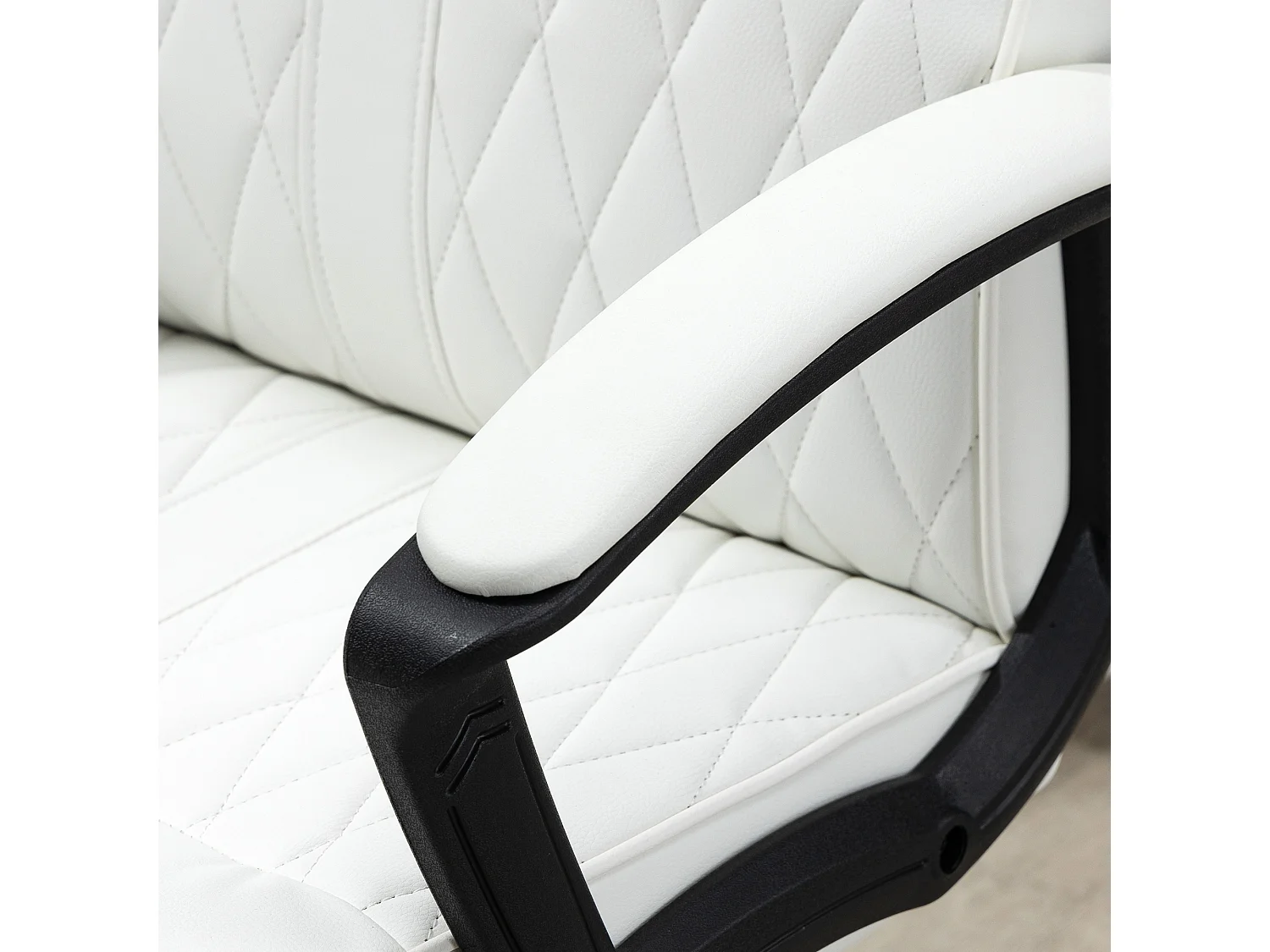 Silla de oficina crema 65x72x112.5 cm Vinsetto