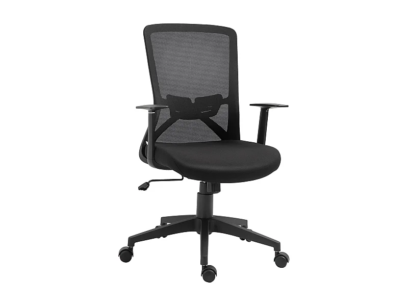 Silla de oficina negro 62x56x103 cm Vinsetto