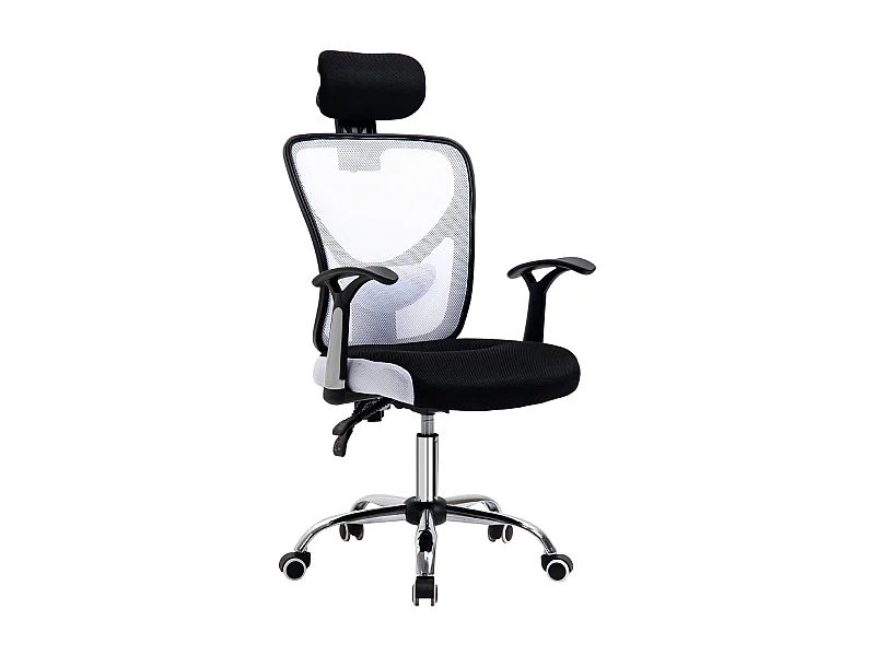 Silla de oficina blanco 62x67x118 cm Vinsetto