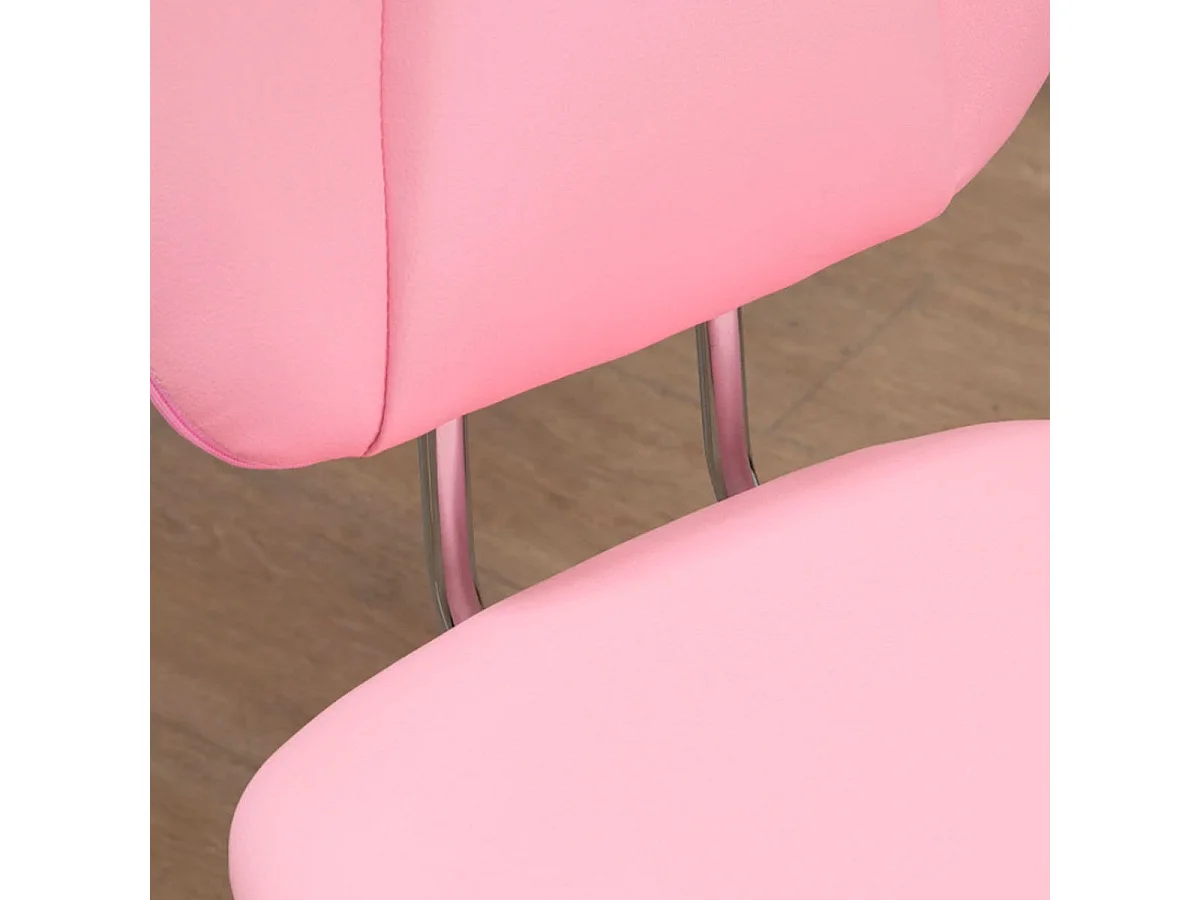 Silla de oficina rosa 50x54x96.5 cm Vinsetto