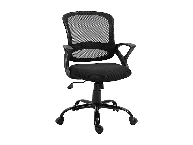 Silla de oficina negro 61x61x99 cm Vinsetto