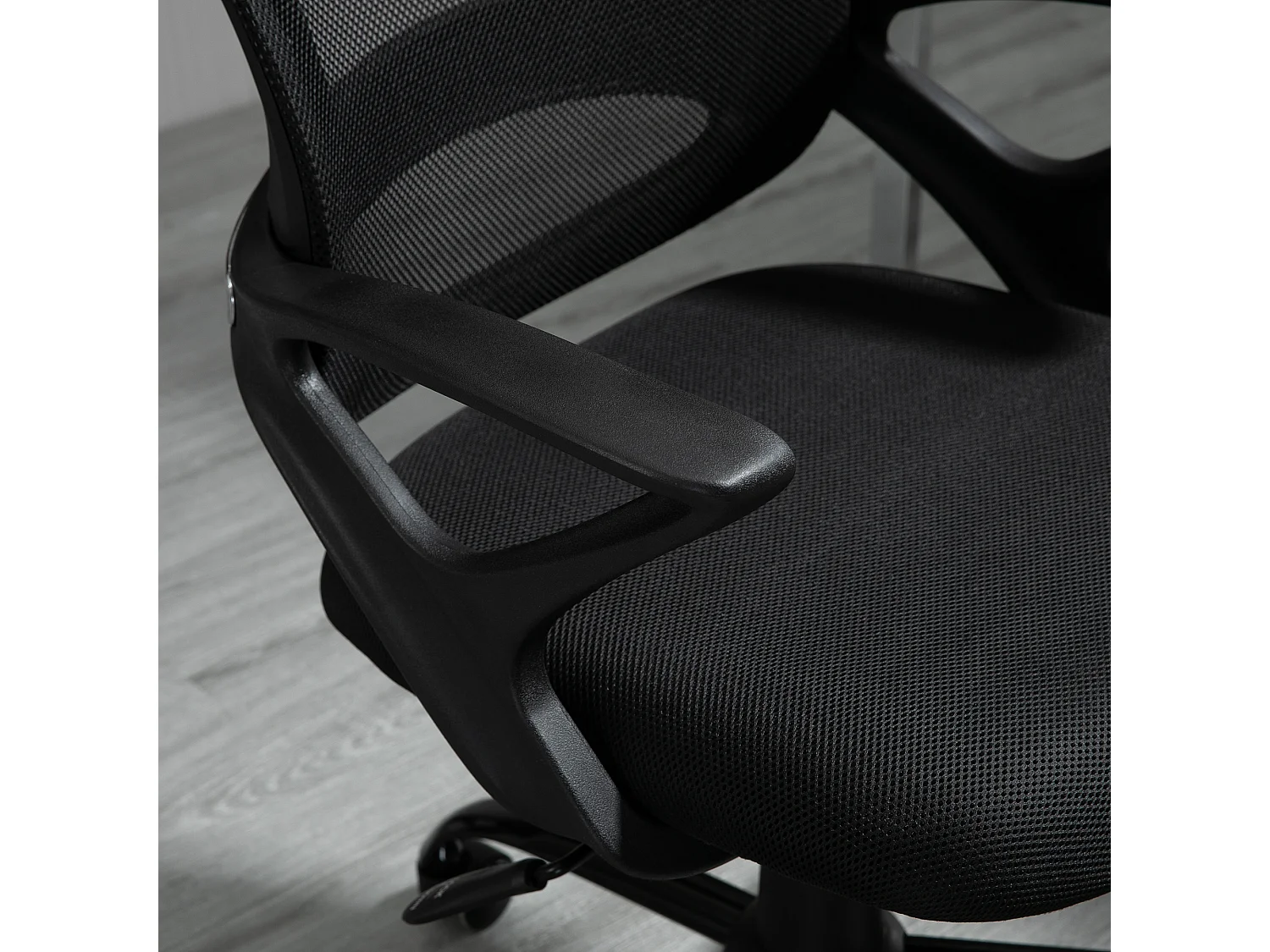 Silla de oficina negro 61x61x99 cm Vinsetto