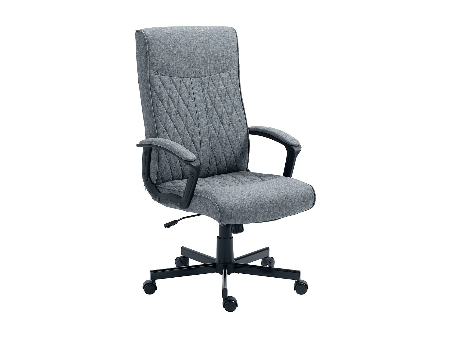 Silla de oficina gris oscuro 65x72x112.5 cm Vinsetto