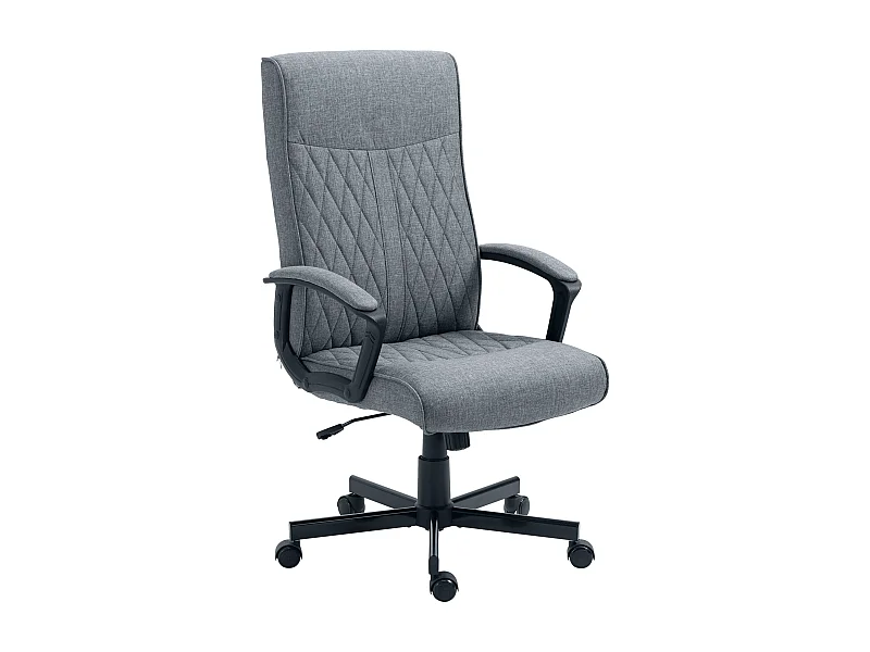 Silla de oficina gris oscuro 65x72x112.5 cm Vinsetto