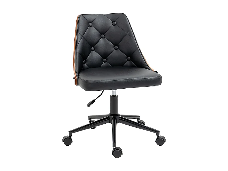 Silla de oficina negro 54x54.5x86 cm Vinsetto