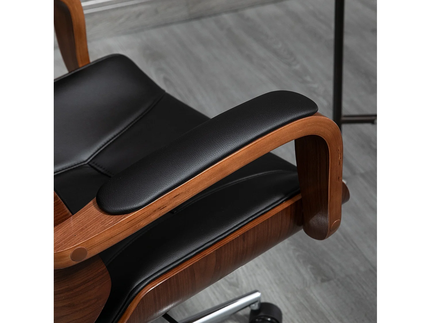 Silla de oficina negro 63x62x120 cm Vinsetto