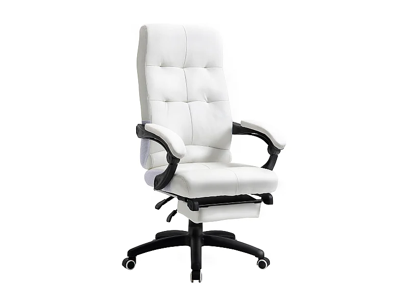 Silla de oficina blanco 65x65x125 cm Vinsetto