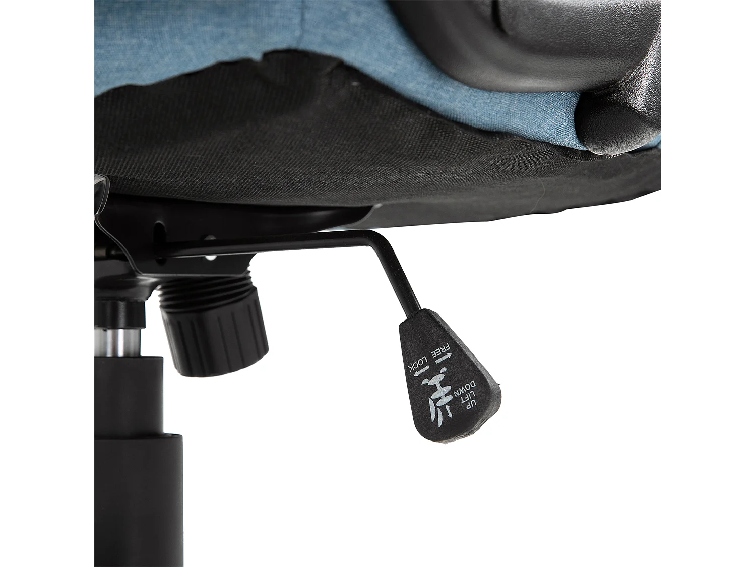 Silla de oficina azul claro 66x75x120 cm Vinsetto