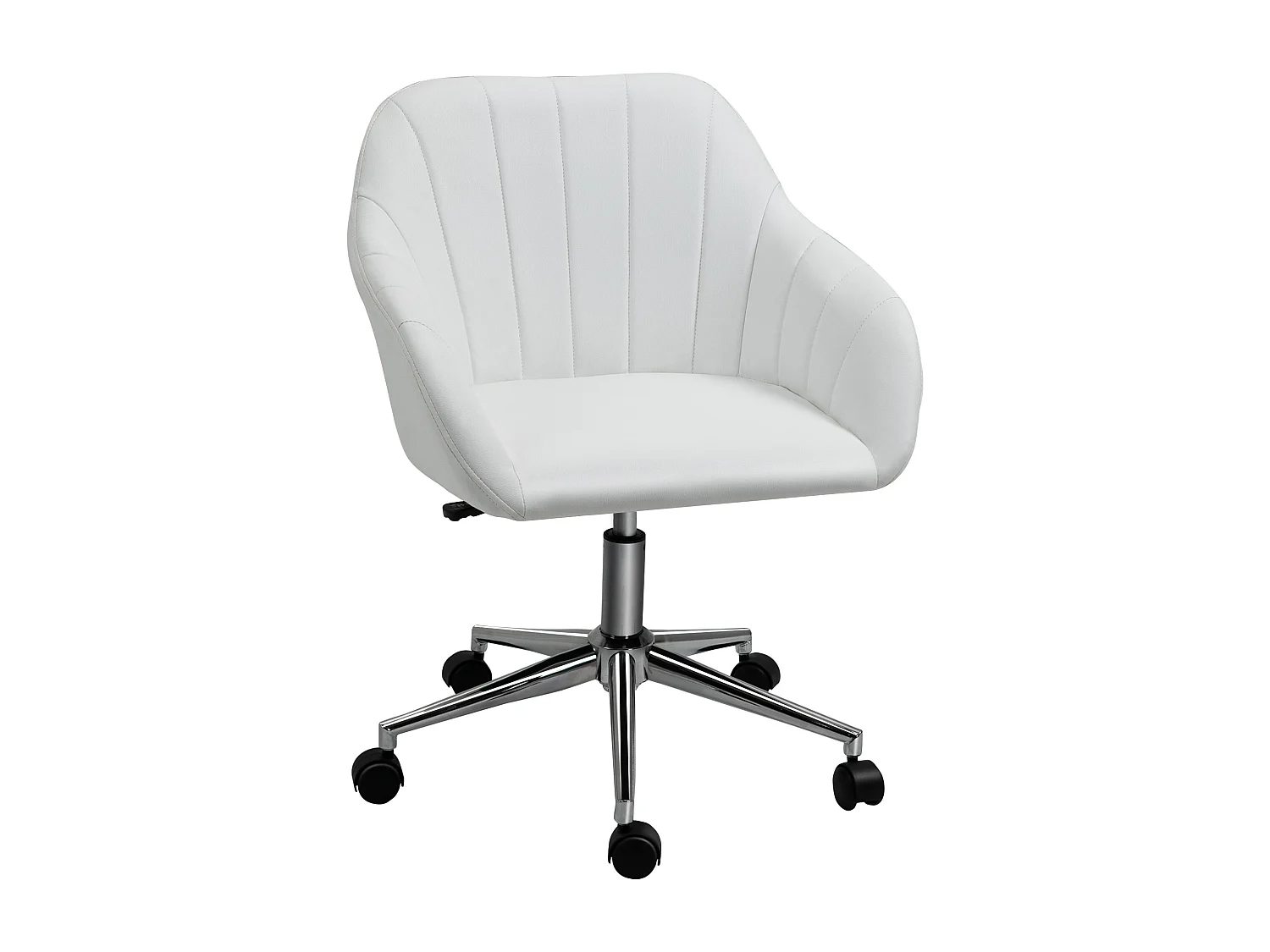 Silla de oficina blanco 60x59x89 cm Vinsetto