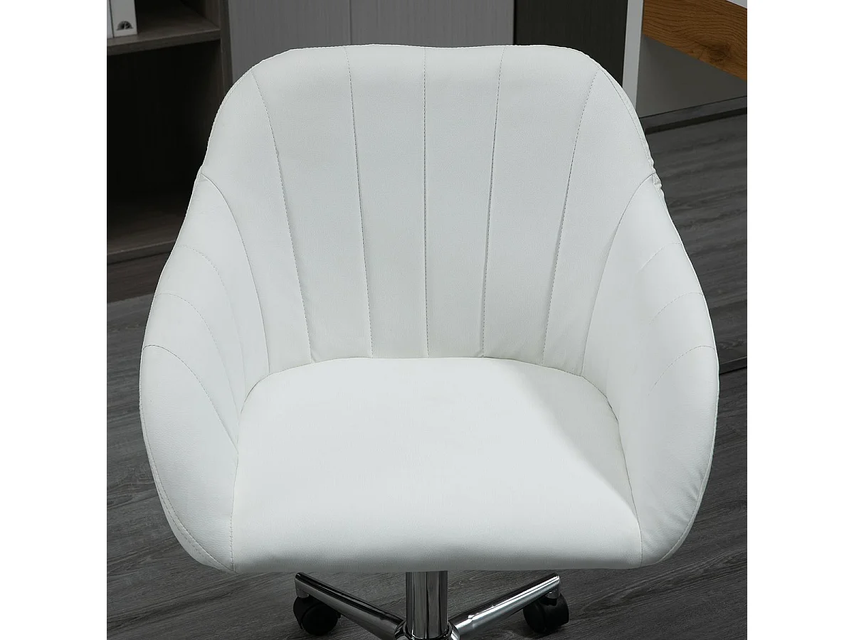 Silla de oficina blanco 60x59x89 cm Vinsetto