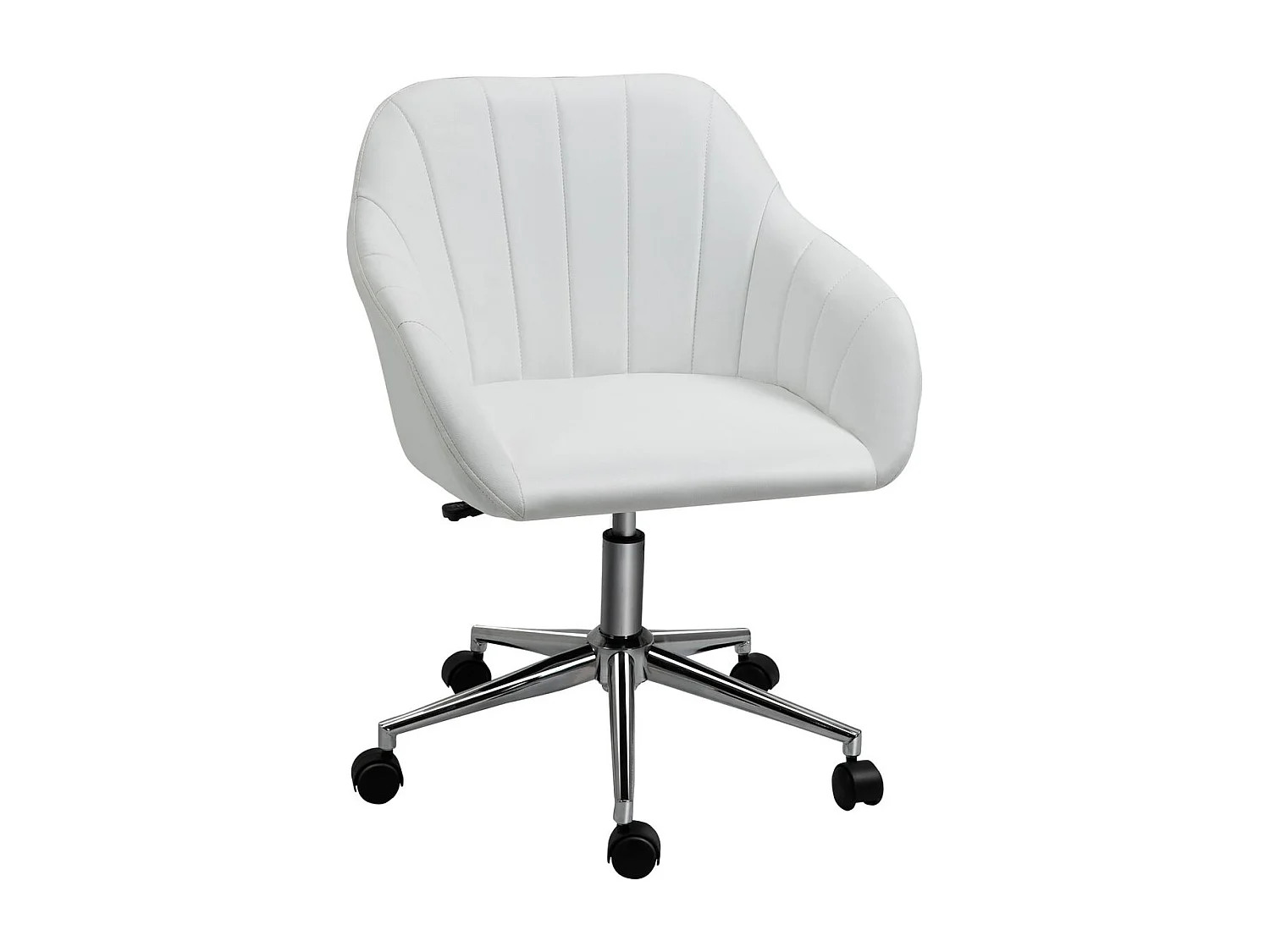 Silla de oficina blanco 60x59x89 cm Vinsetto