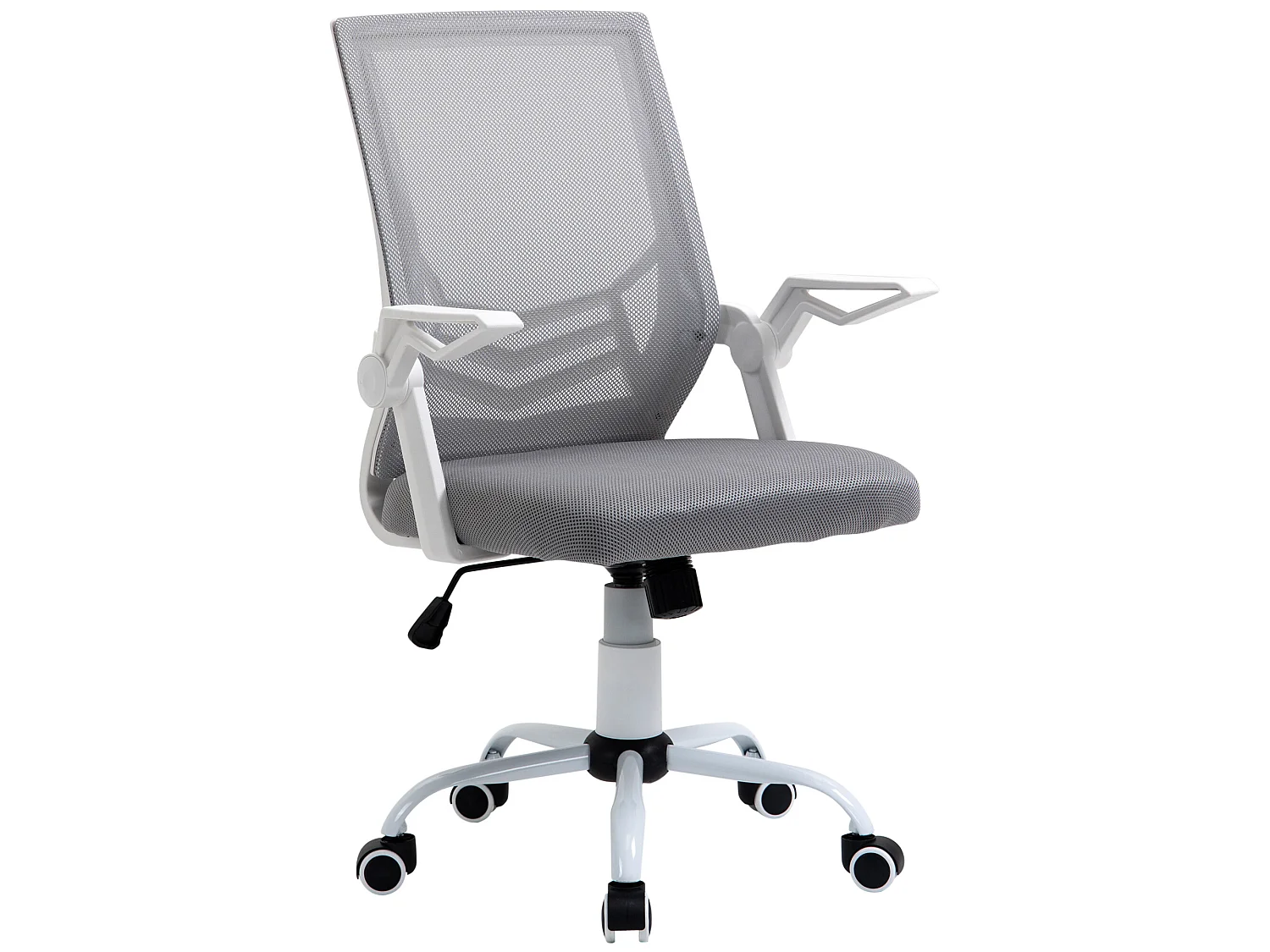 Silla de oficina gris 62.5x55x104 cm Vinsetto