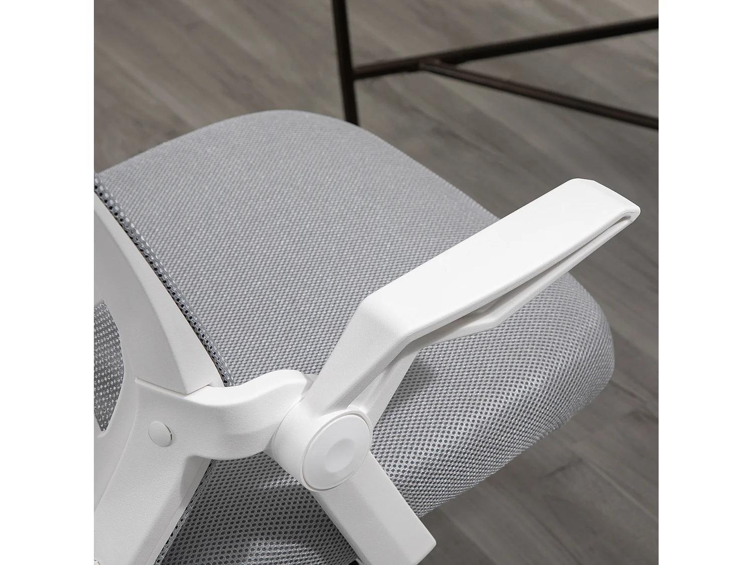 Silla de oficina gris 62.5x55x104 cm Vinsetto