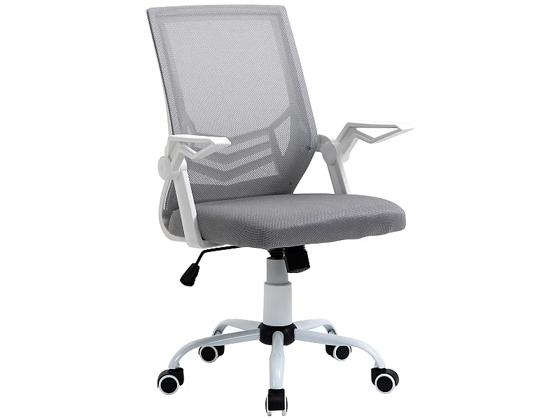 Silla de oficina gris 62.5x55x104 cm Vinsetto