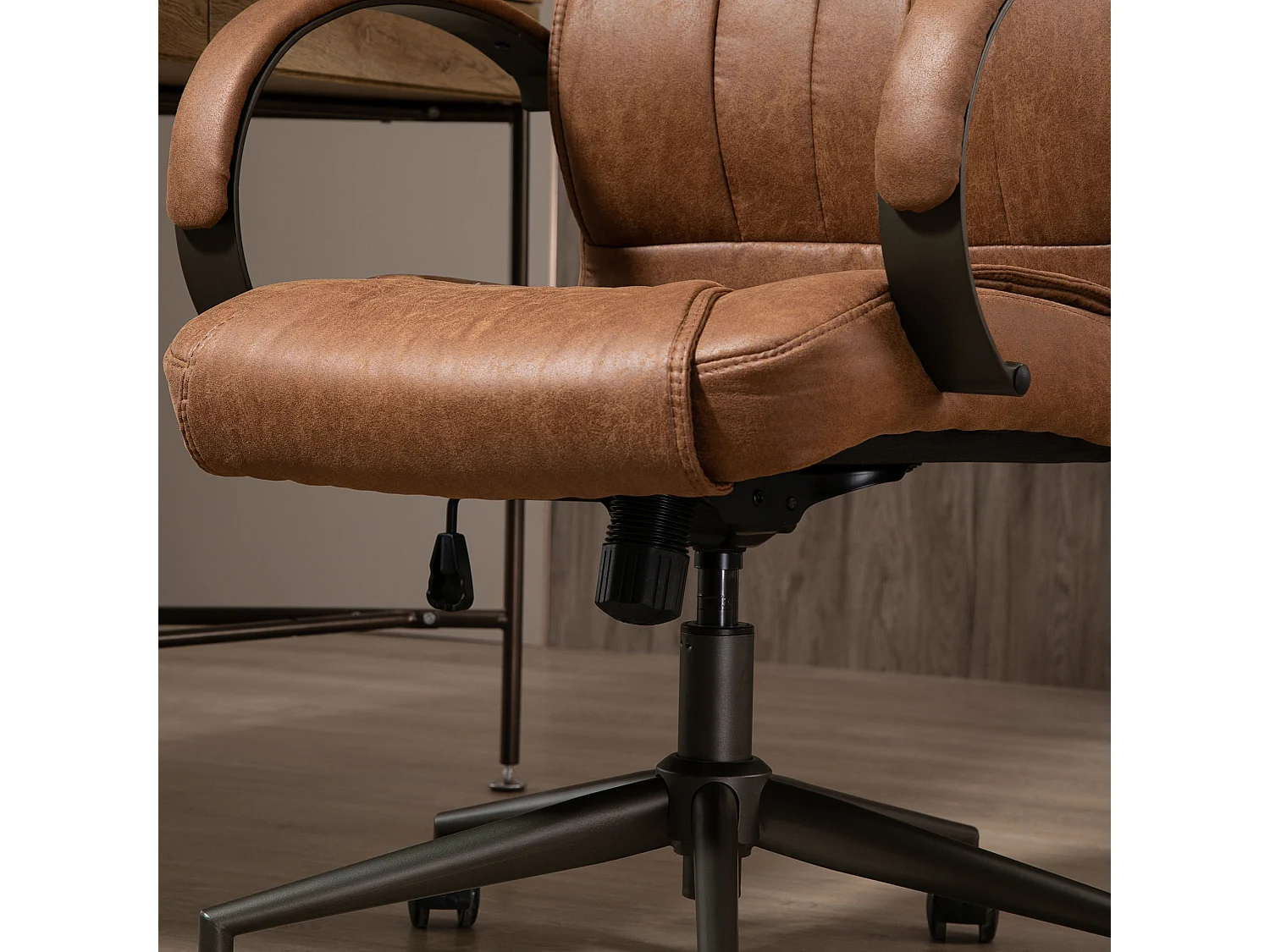 Silla de oficina marrón 61.5x52.5x126 cm Vinsetto