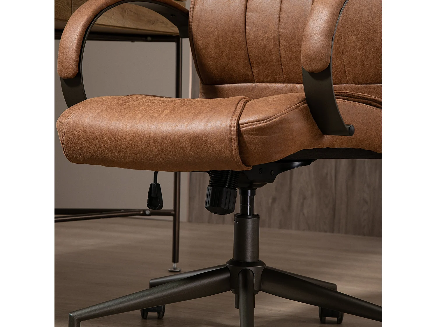 Silla de oficina marrón 61.5x52.5x126 cm Vinsetto