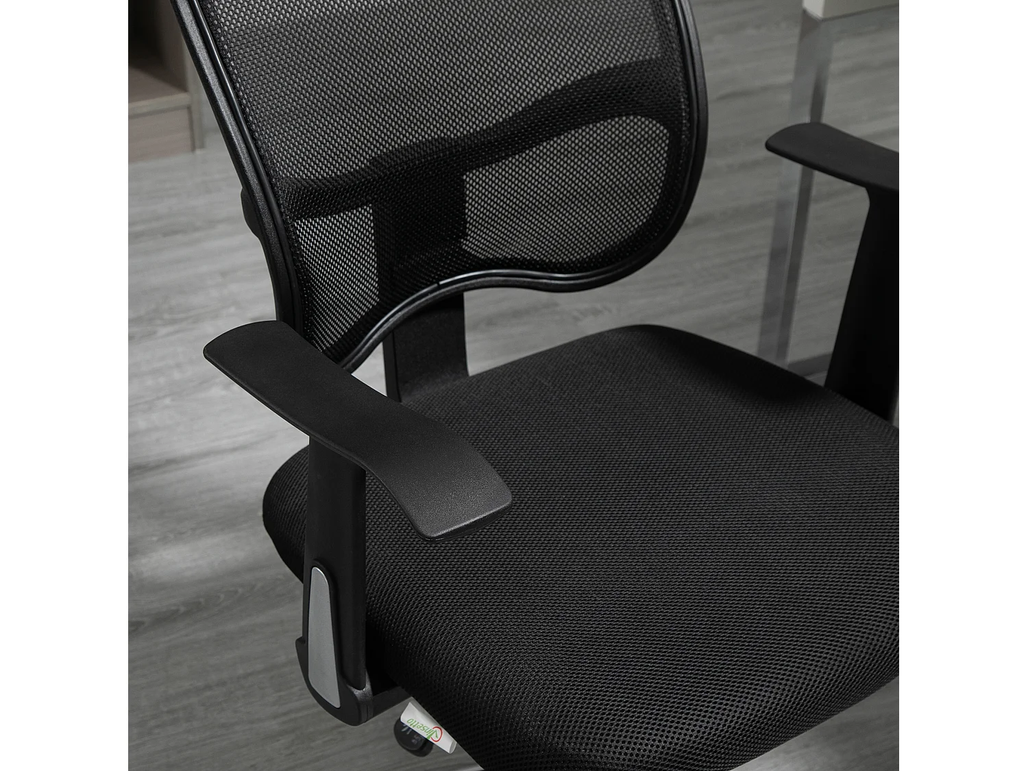 Silla de oficina negro 63x62x117 cm Vinsetto