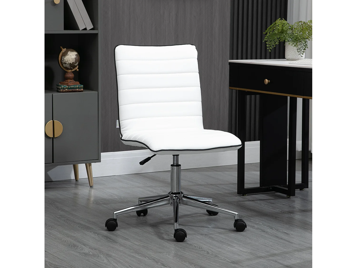 Silla de oficina blanco 47x57x86.5 cm Vinsetto