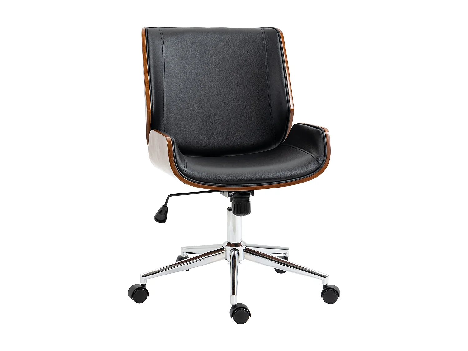 Silla de oficina negro 51x65.5x92 cm Vinsetto