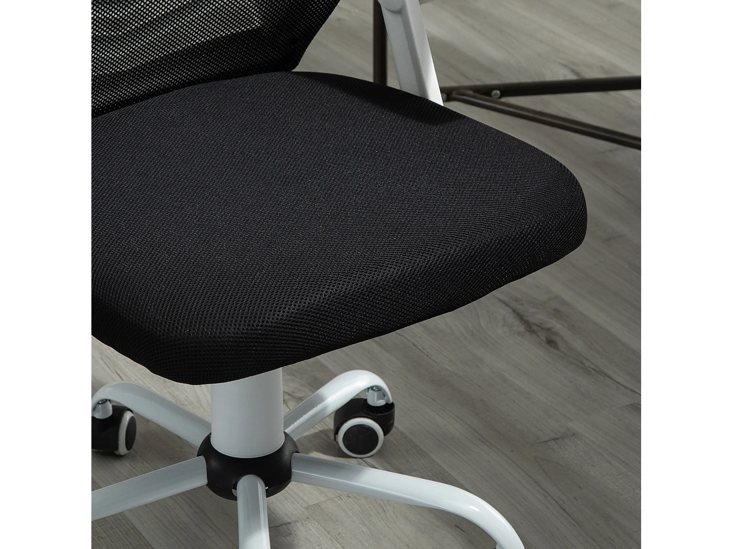 Silla de oficina negro 62.5x55x104 cm Vinsetto