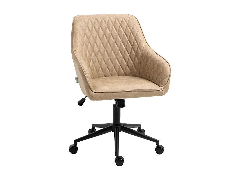 Silla de oficina marrón 59x60x100 cm Vinsetto