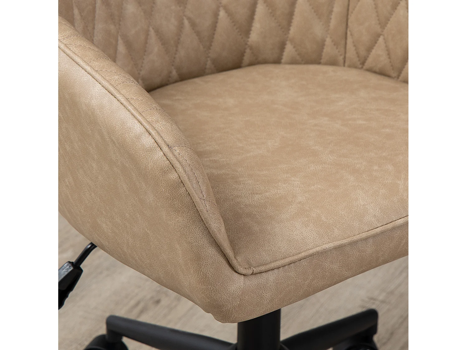 Silla de oficina marrón 59x60x100 cm Vinsetto