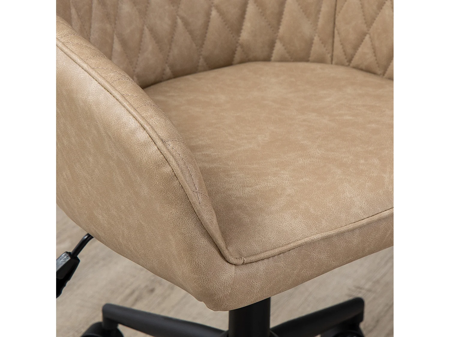 Silla de oficina marrón 59x60x100 cm Vinsetto