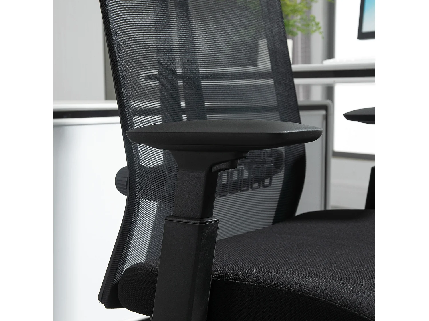 Silla de oficina negro 66.5x66x118 cm Vinsetto