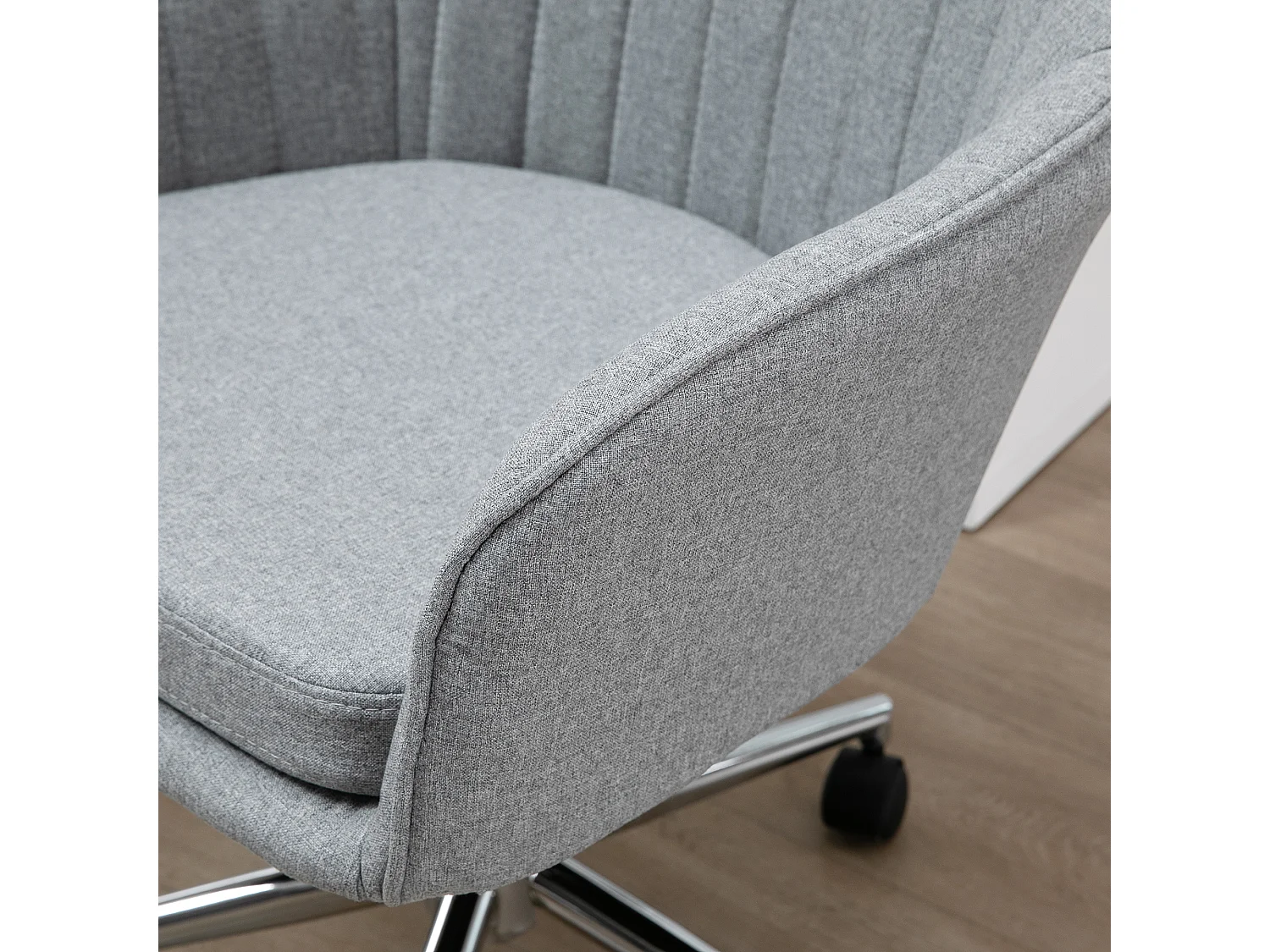 Silla de oficina gris 61x59x96 cm Vinsetto