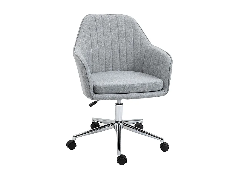 Silla de oficina gris 61x59x96 cm Vinsetto