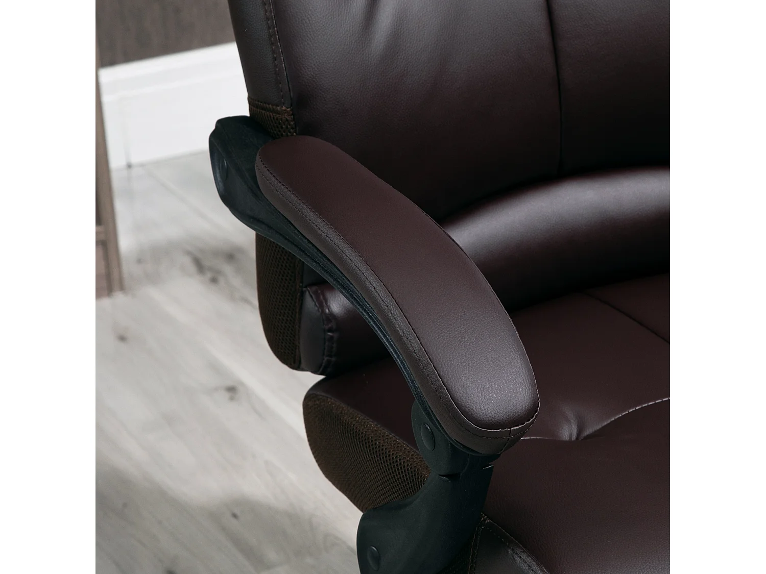 Silla de oficina marrón 65x65x125 cm Vinsetto