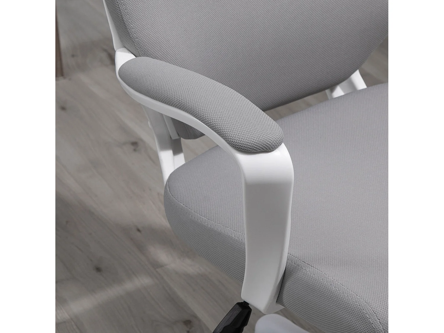 Silla de oficina gris claro 63x65x120 cm Vinsetto