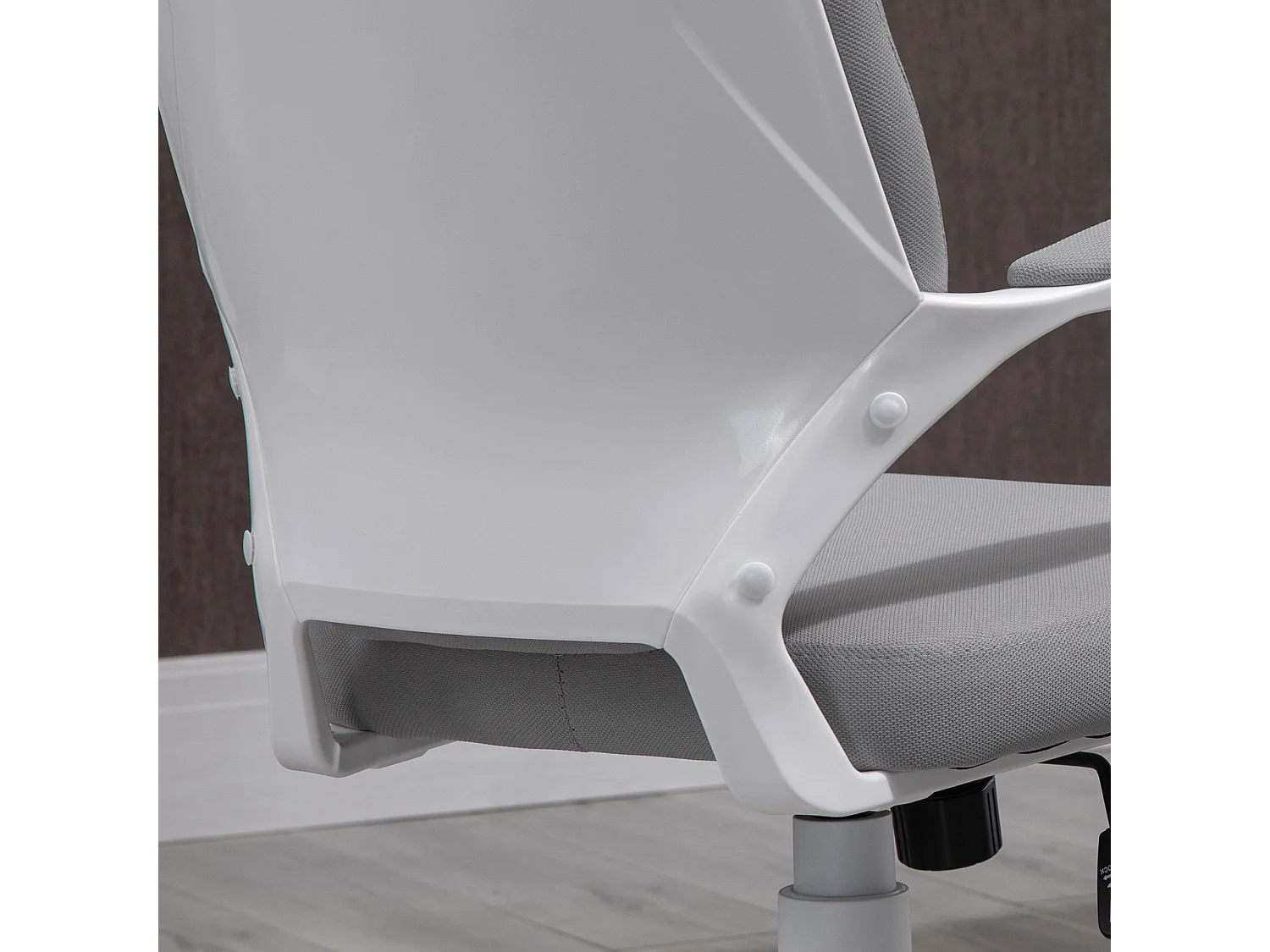 Silla de oficina gris claro 63x65x120 cm Vinsetto