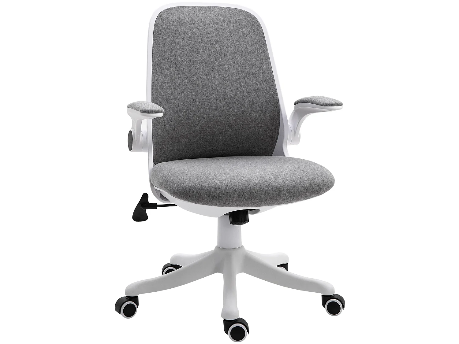 Silla de escritorio gris 62.5x60x104 cm Vinsetto