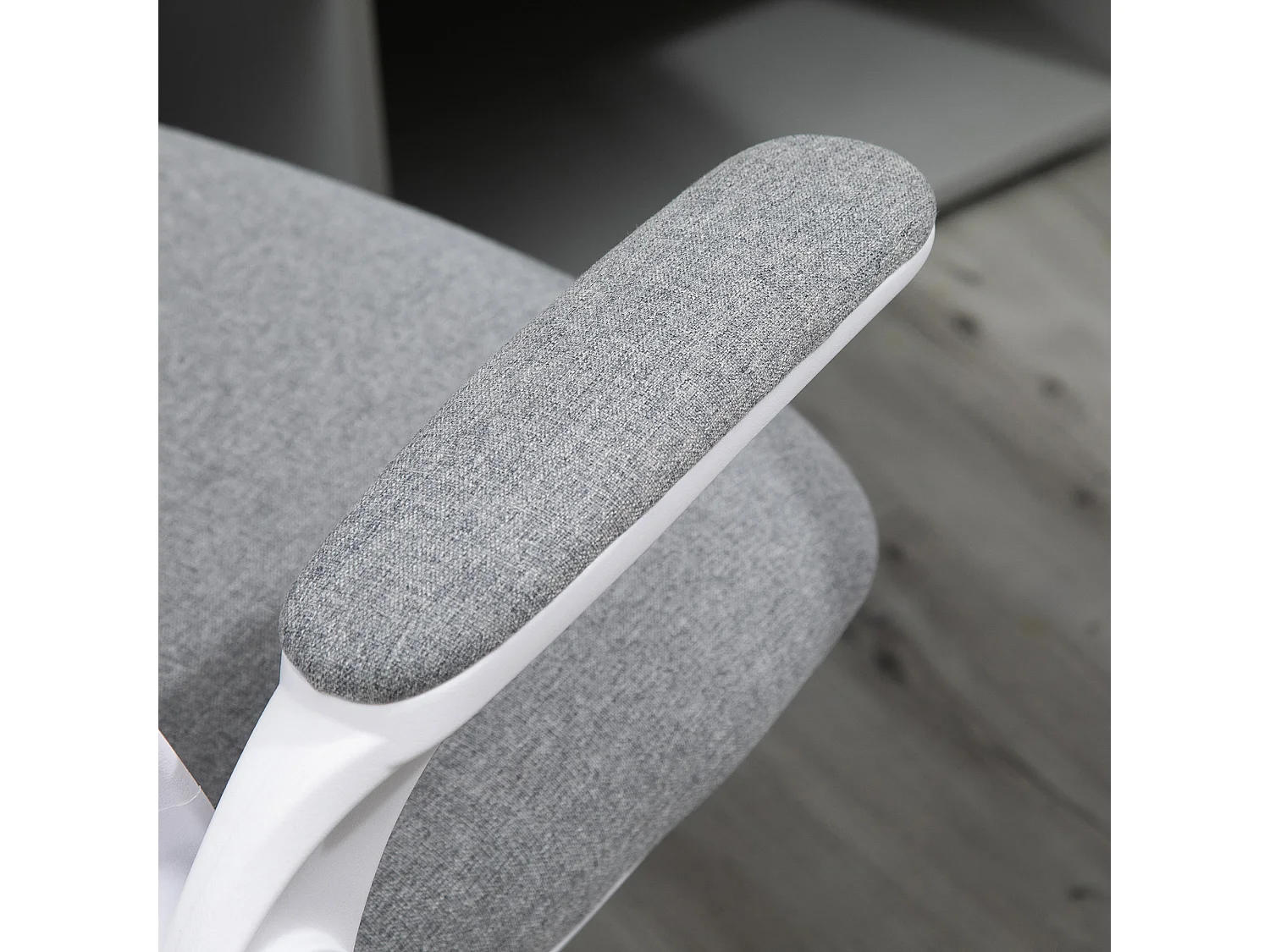 Silla de escritorio gris 62.5x60x104 cm Vinsetto