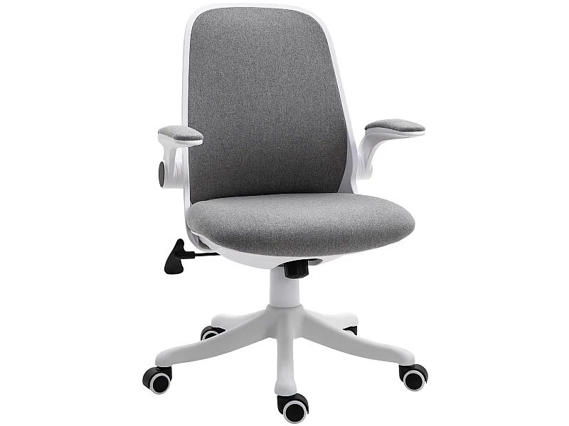 Silla de escritorio gris 62.5x60x104 cm Vinsetto